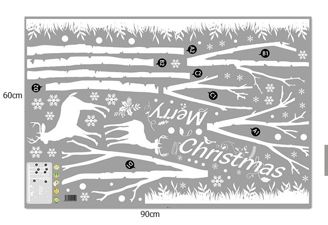 Merry Christmas & đôi tuần lộc Noel